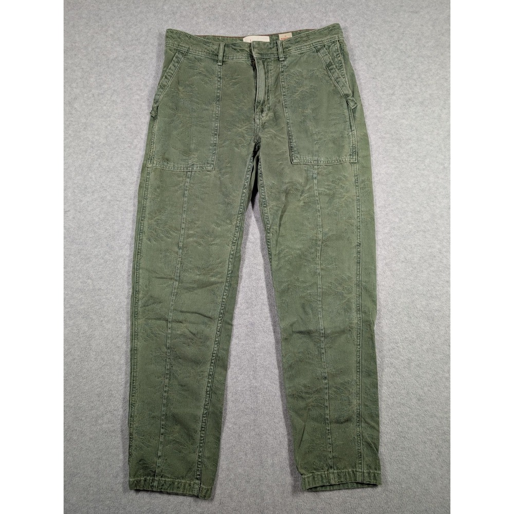 Anthropologie Women Pants 27x28 Wanderer Cargo‎ Utility Textured Straight